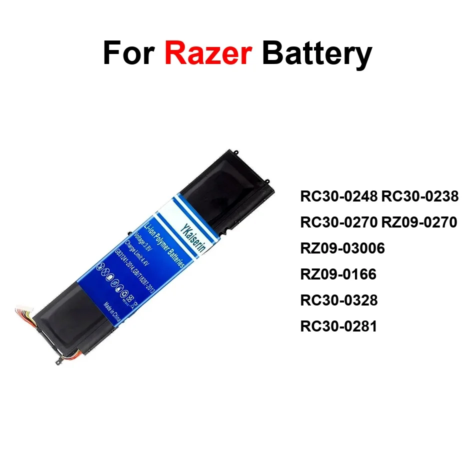 

Аккумулятор RC30-0328 RZ09-0166 RC30-0248 RC30-0238 емкостью 5800-11500 мАч для Razer Blade Stealth 13, 15, 15.6, 2018, Pro 2017, 2020, Max 2019