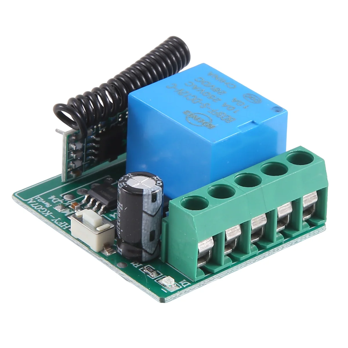 ABZV-DC12V 27A 433MHZ 50M Interruptor de controle remoto Motor de bloqueio eletrônico Único controle remoto sem fio Controlador inteligente
