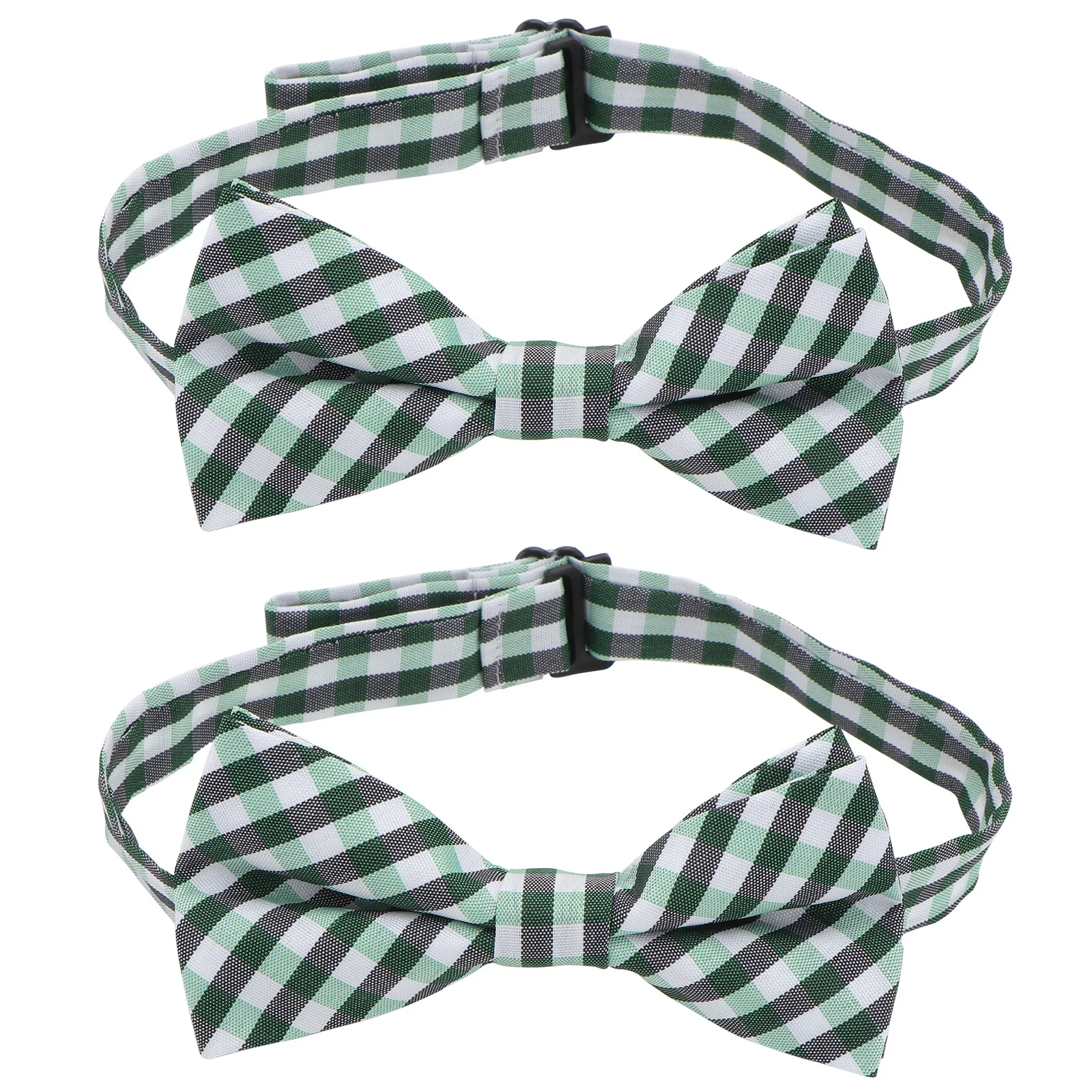 

2pcs Kids Bow Tie Bright Dot Design Festive Party Wear Handmade Non-Toxic Children Bowties For St. Patrick'S Day Performance