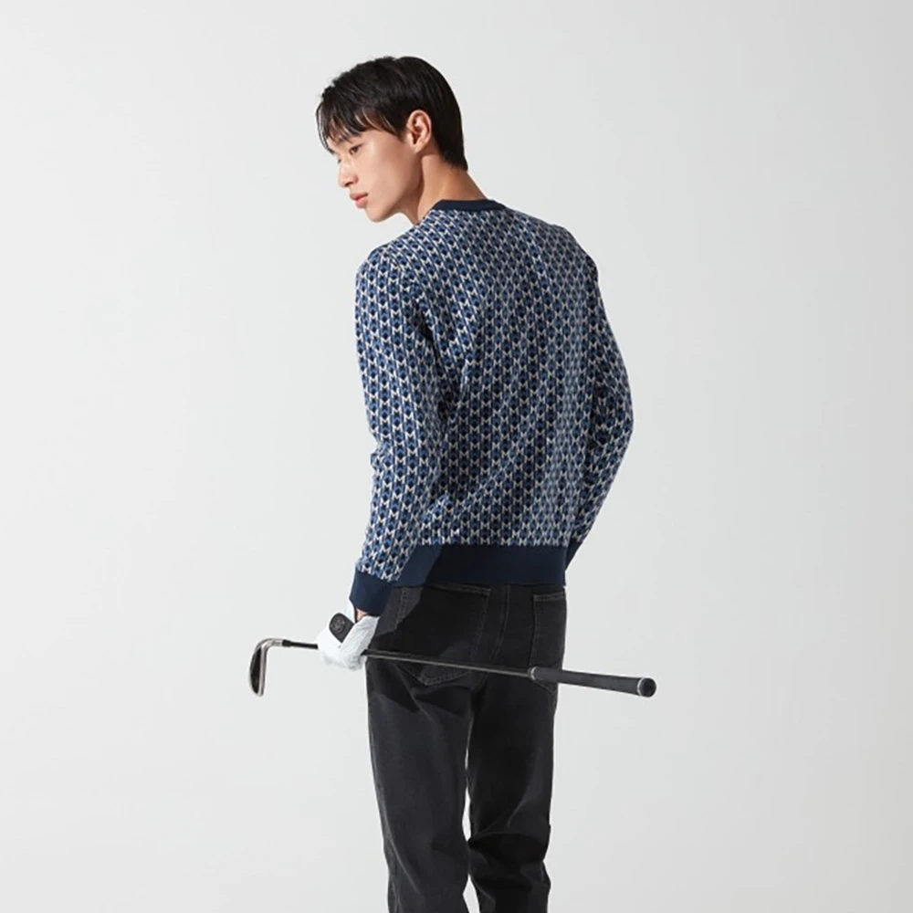 MUNSINGWEAR Moda Novo Coreano Masculino Outono Golf Wear Encantador High-end Marca Suéteres Luxuosos e Elegantes