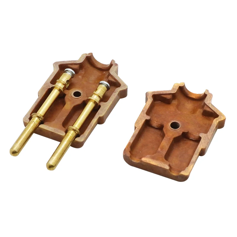 10A Pair Bakelite Plug Female-Male Connector Stage Lights Plug Pro Lighting 2 round PIN Rewireable Socket Plug Set