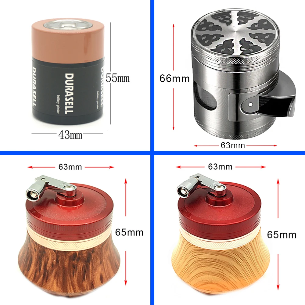 1Pcs Tobacco Herb Metal Grinder Crusher Smoke Cigarette Smoking Accessories Spice Grinder