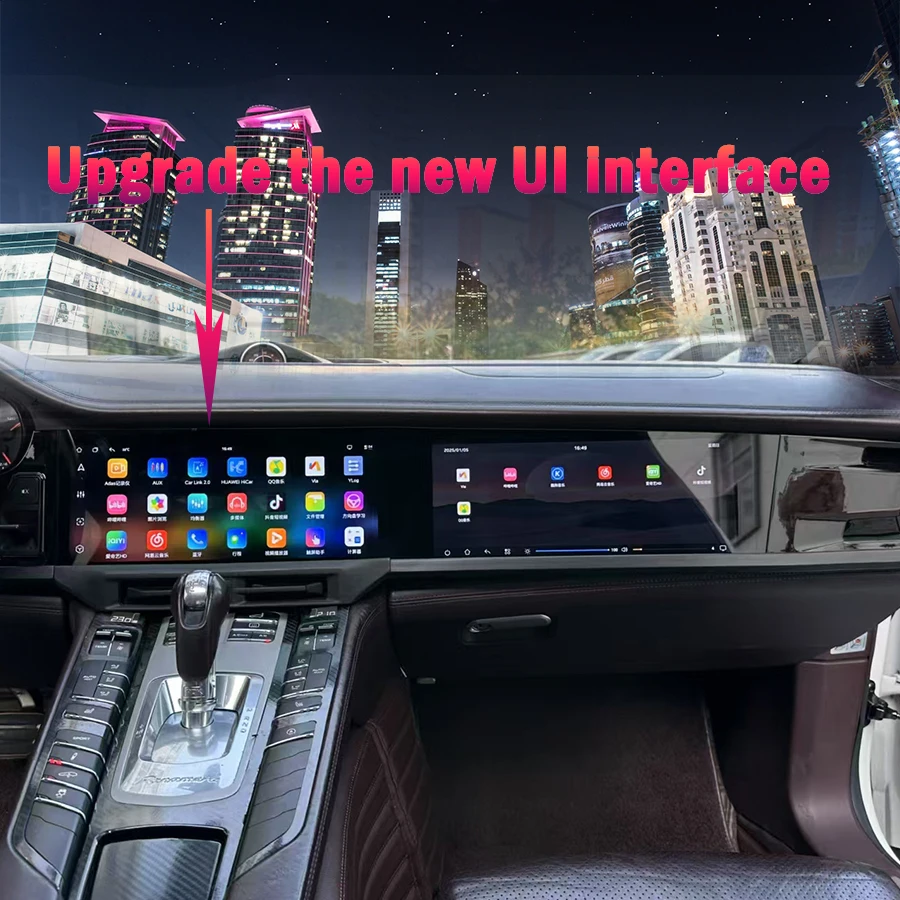 Reproductor de vídeo Multimedia de Radio de coche de pantalla Dual de 12,3 + 12,3 pulgadas para Porsche Panamera 2010-2016 navegación GPS Android Auto Carplay