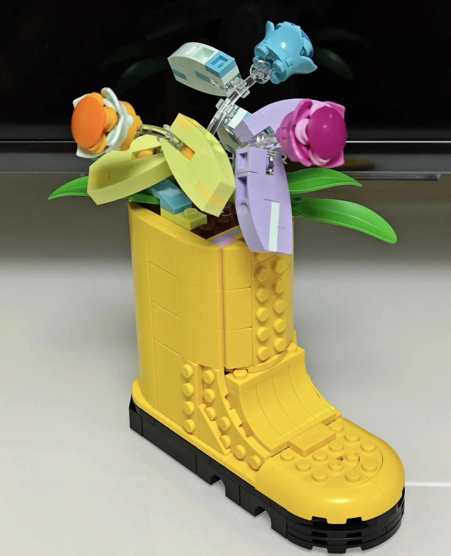 moc 31149 Creator 3 في 1 لعبة بناء علبة المياه، يمكن أن تمهيد المطر إلى 2 طيور على جثم، لعبة حيوانات ممتعة للأطفال #3