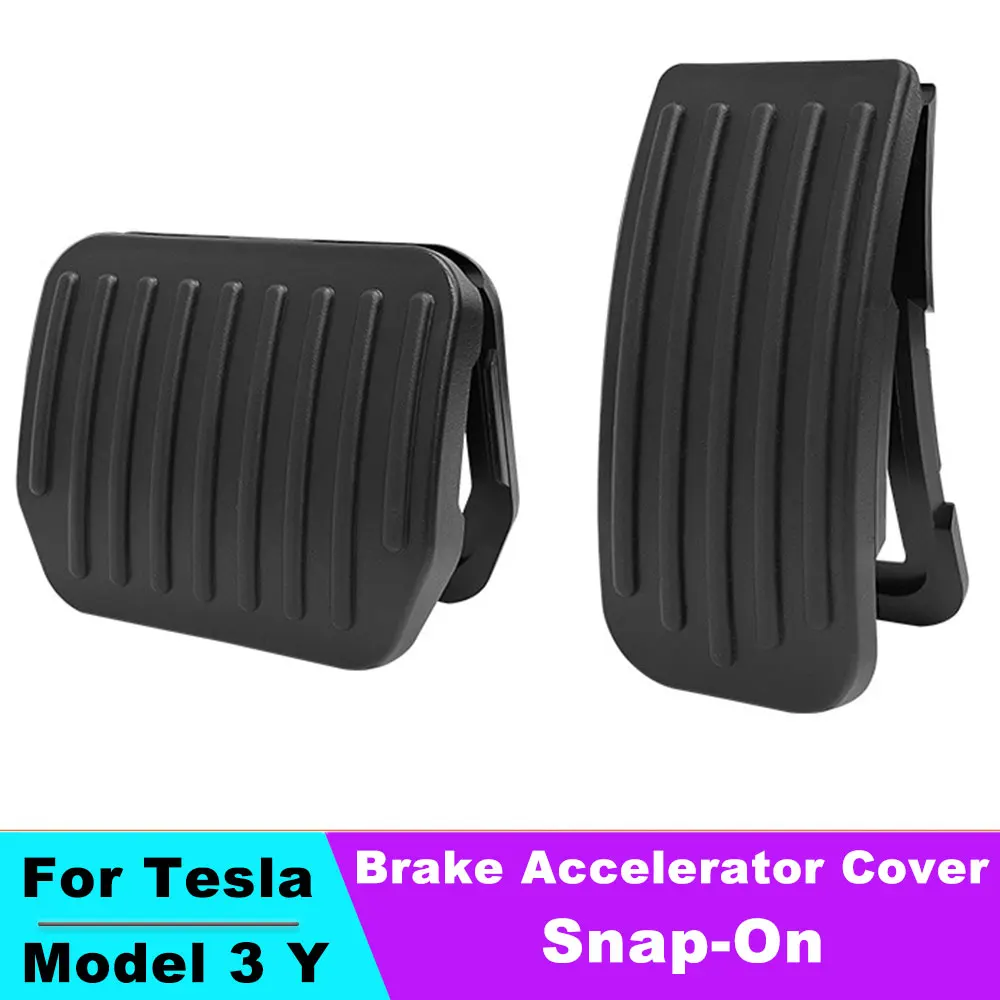 

For Tesla Model Y/3 Accelerator Brake Pedal Rest Area Snap-on Accelerator Pedal Accessories Car Foot Pedal Pads Covers