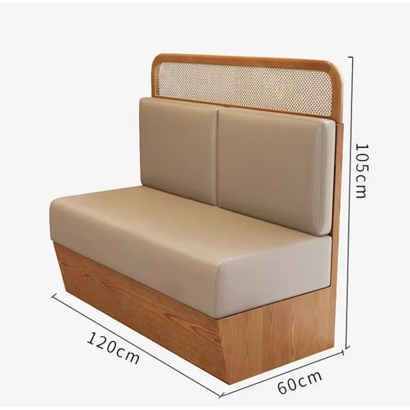 Luxury Style Restaurant Furniture Catering Tea House Restaurant Western Restaurant Booth Sofa Table and Chair Combination