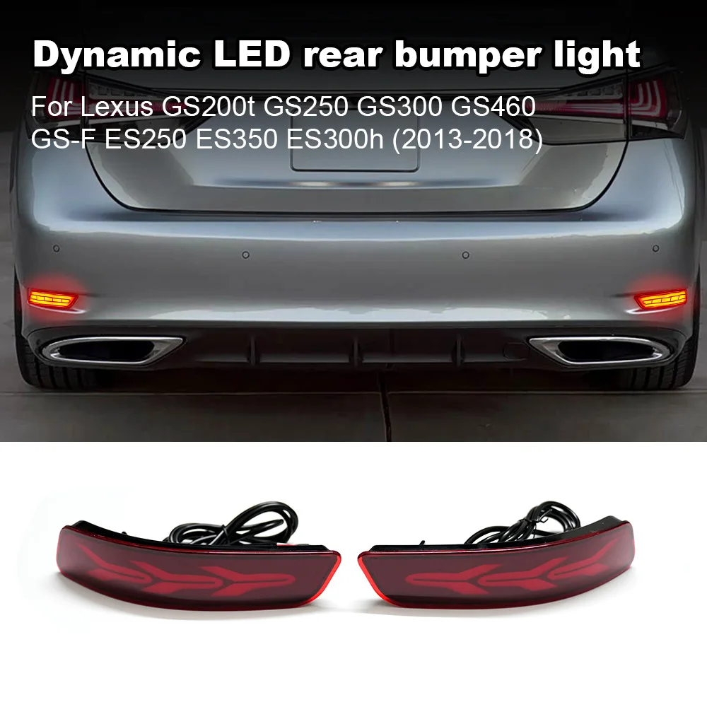 

For 13-17 Lexus ES200 rear bumper lights, Lexus ES300 modified LED brake lights, tail lights