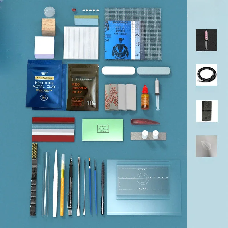 

Серебряный набор материалов для изготовления ювелирных изделий DIY Креативные ювелирные изделия ручной работы/кулон/ожерелье/кольцо для пары Серебряная глина Комбинированные наборы инструментов
