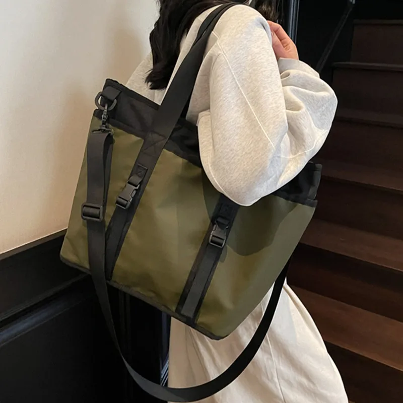 

Large Capacity Oxford Cloth Shopping Bag Luxury Design Shoulder Crossbody Bags Women Handmade Handbags Travel Tote bags