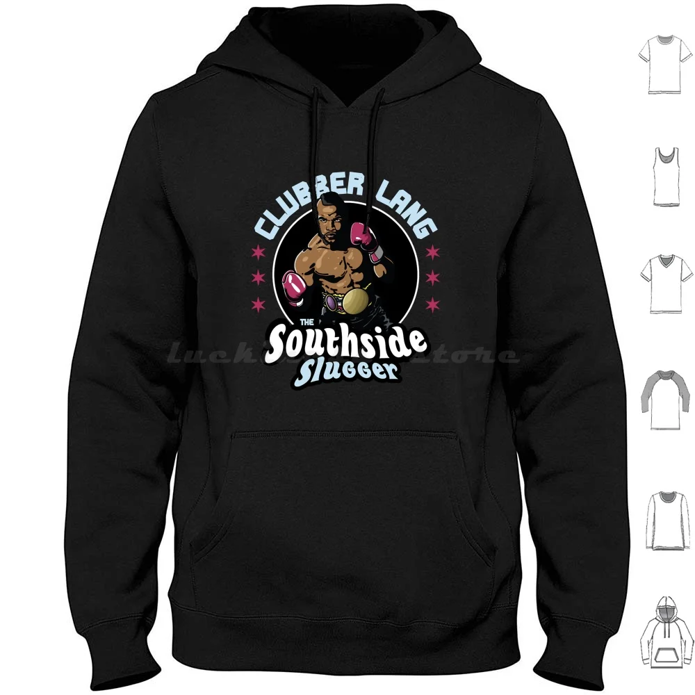 

Клуббер Ланг Southside Slugger Толстовка Хлопок с длинным рукавом Бальбоа Бальбоа Забавный милый ретро Винтаж 80-х годов Мем с животными