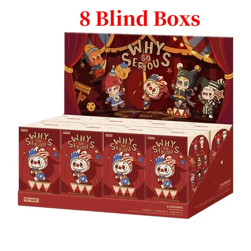

POP MART Mystery Blind Box WHY SO SERIOUS Series Vinyl Home Decor Desktop Ornament Figurines Genuine Guess Bag Collectible