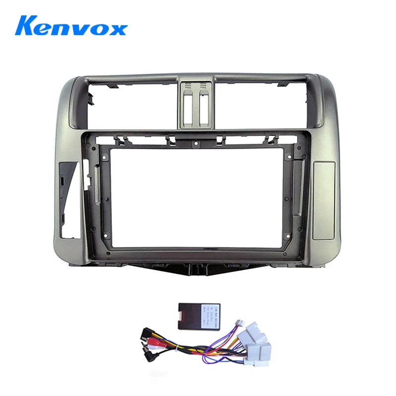 

2Din Car Radio Multimedia Video Player 9” Installation Frame For Toyota Land Cruiser Prado 150 2009 Dash Fitting Panel Trim Kit