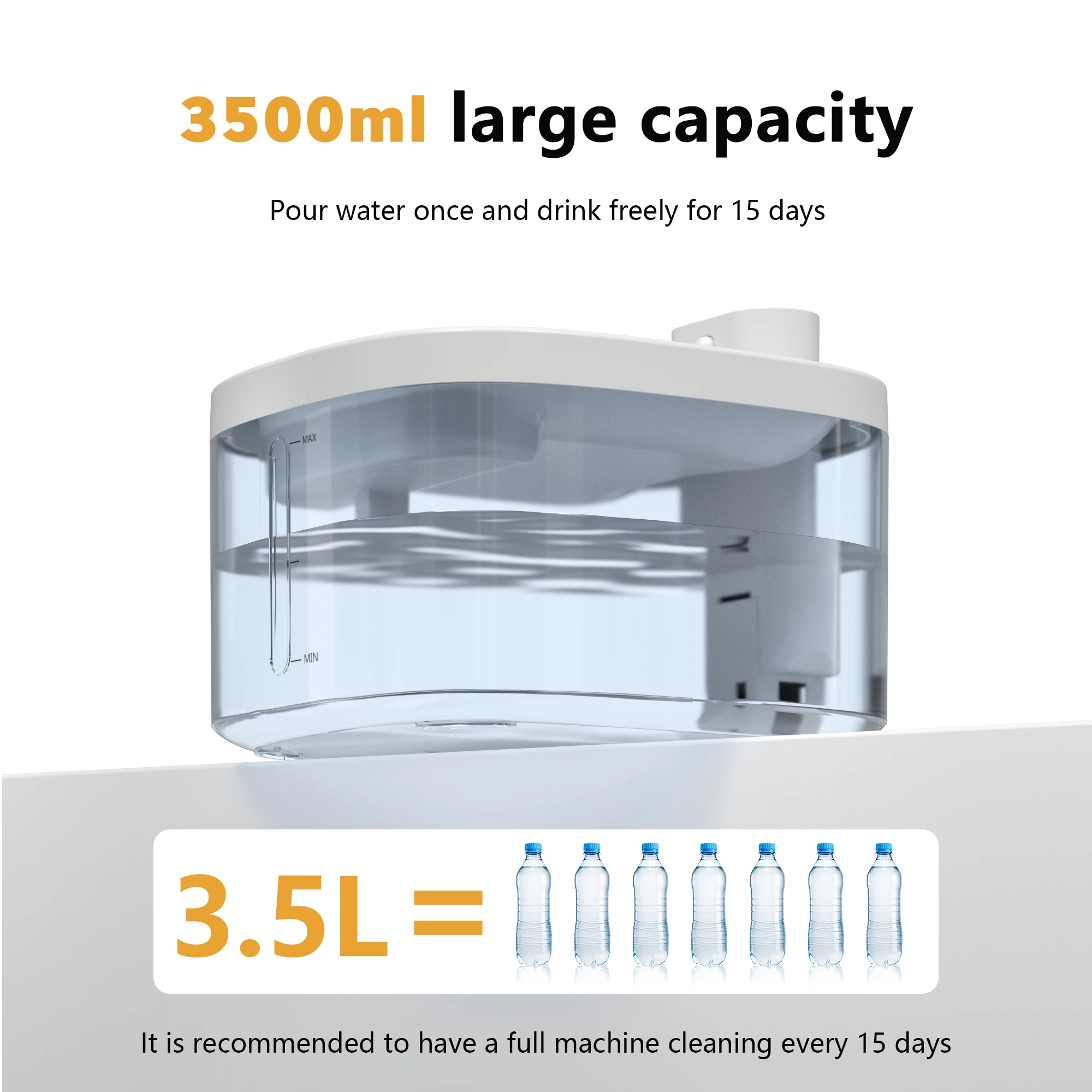 ワイヤレス猫用浄水器 スマートセンサー 304ステンレス鋼 自動循環ろ過 静音 猫用給水器 水位確認機能付き