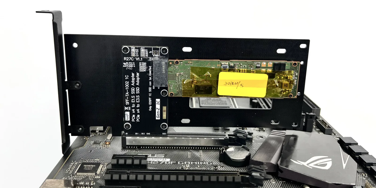 ADT PCIe 5.0 X4 zu U.2 SFF-8639 / U.3 SFF-TA-1001 / E1.S E3.S SFF-TA-1002 Adapterkarte PCI-E Gen5 X4 zu U.2 U.3 SSD-Erweiterung – Detail 20