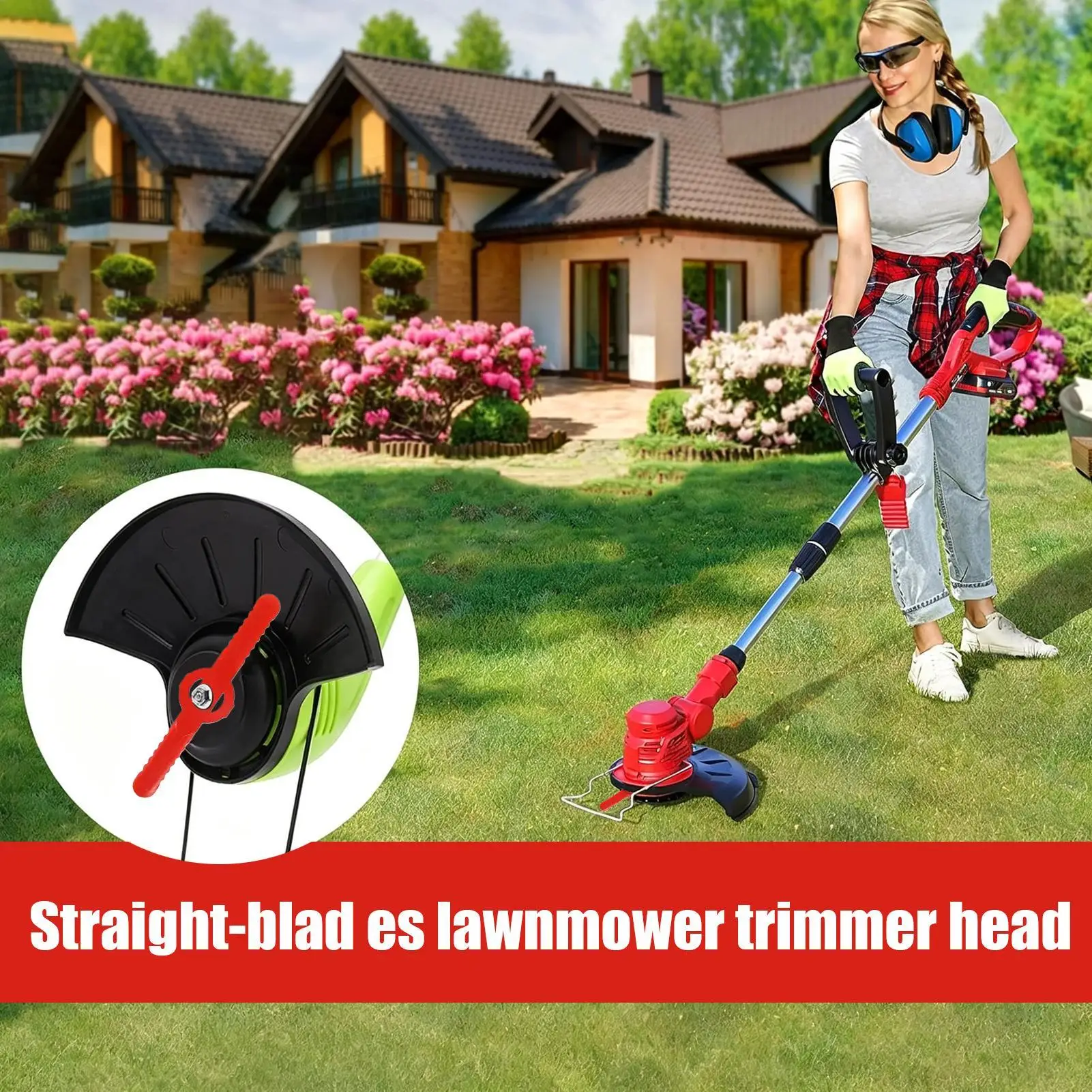 Electrical Grass Trimmer Parts Cutter Blade 100 Pieces Straight-line Replacements Garden Power Tool Accessories
