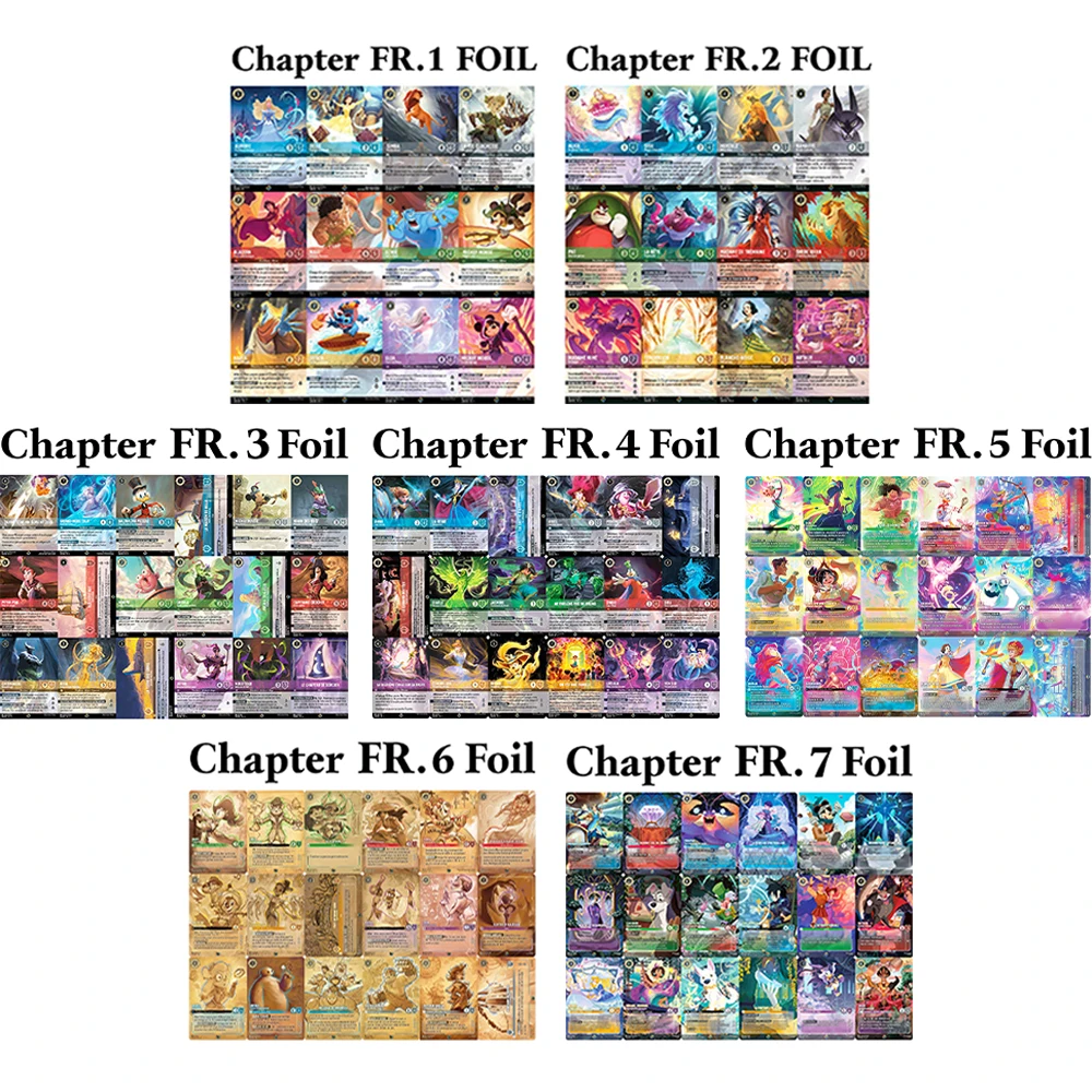 

Lorcana French Chapter1/2/3/4/5/6/7 Proxy TCG Game чрезвычайно высококачественные карты Весь набор игрушек для сбора подарков настольные игры карты