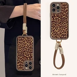 Leopard Hang Strap Case For Huawei Honor 300 200 90 Lite 8X X9 5G Y7A X7 Magic 6 5 Pro 10i 70 Nova 5i 5T 9 SE P50 Y9 Prime 2019