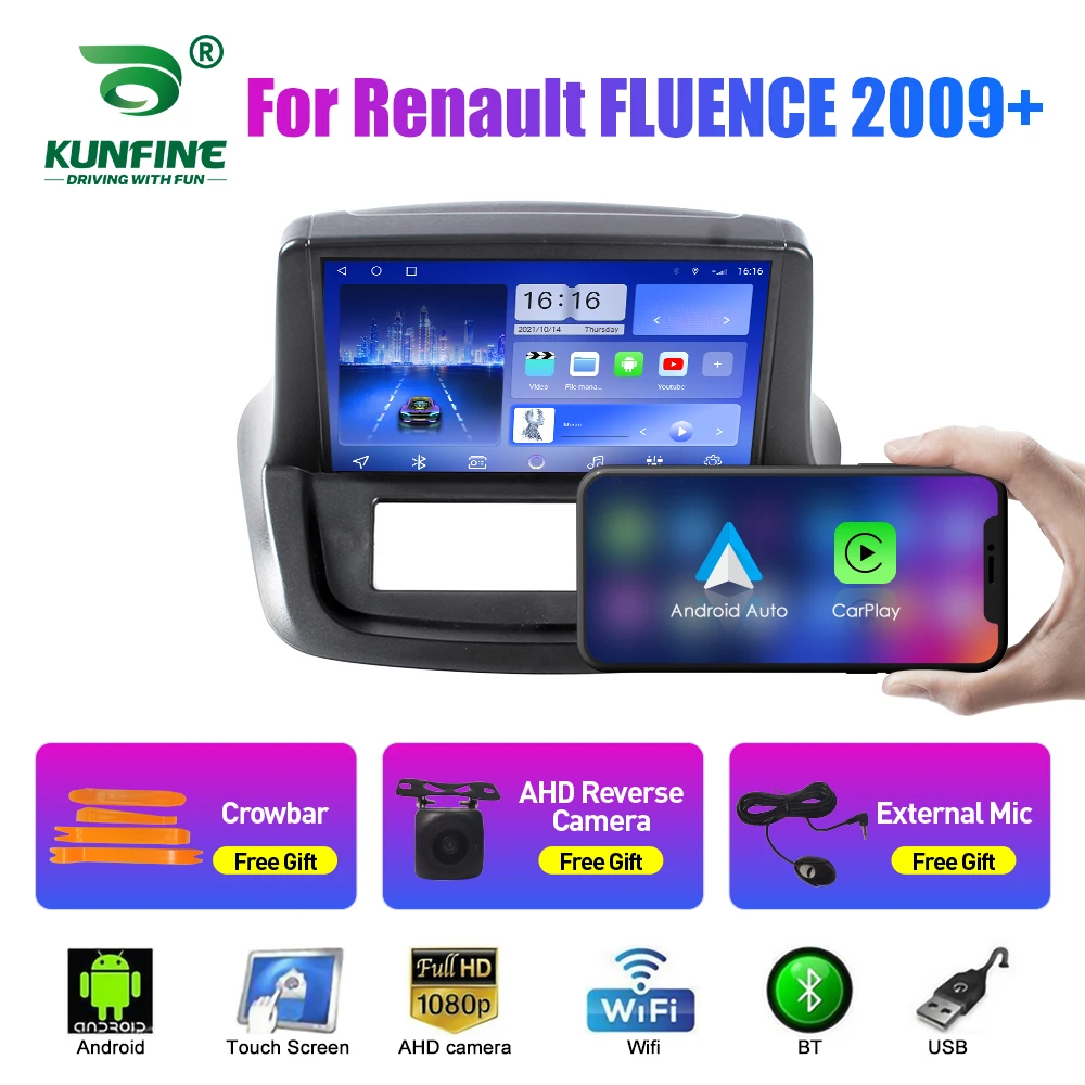 Car Radio For Renault FLUENCE 2009+ 2Din Android Octa Core Car Stereo DVD GPS Navigation Player Multimedia Android Auto Carplay