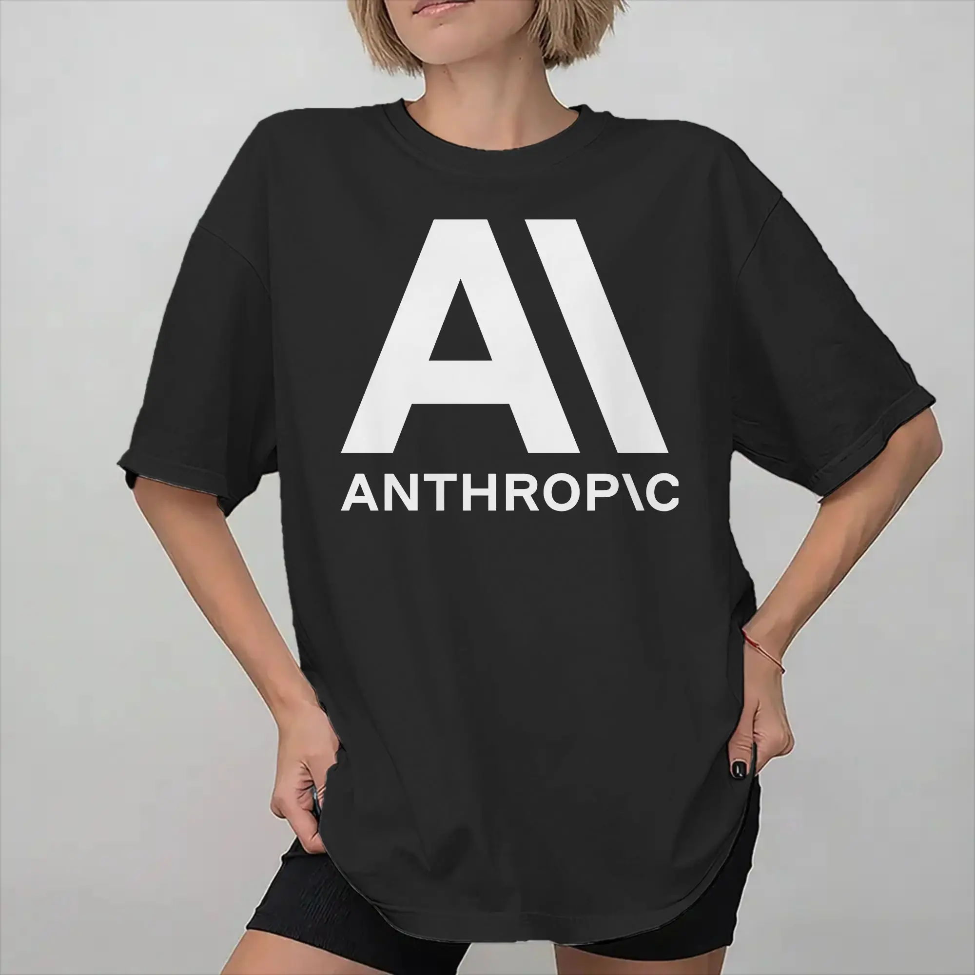 Claude Ai Anthropic Artificial Intelligence Merch Unisex T Shirt 100% Cotton Tee Graphic Printing  Tops T-shirt