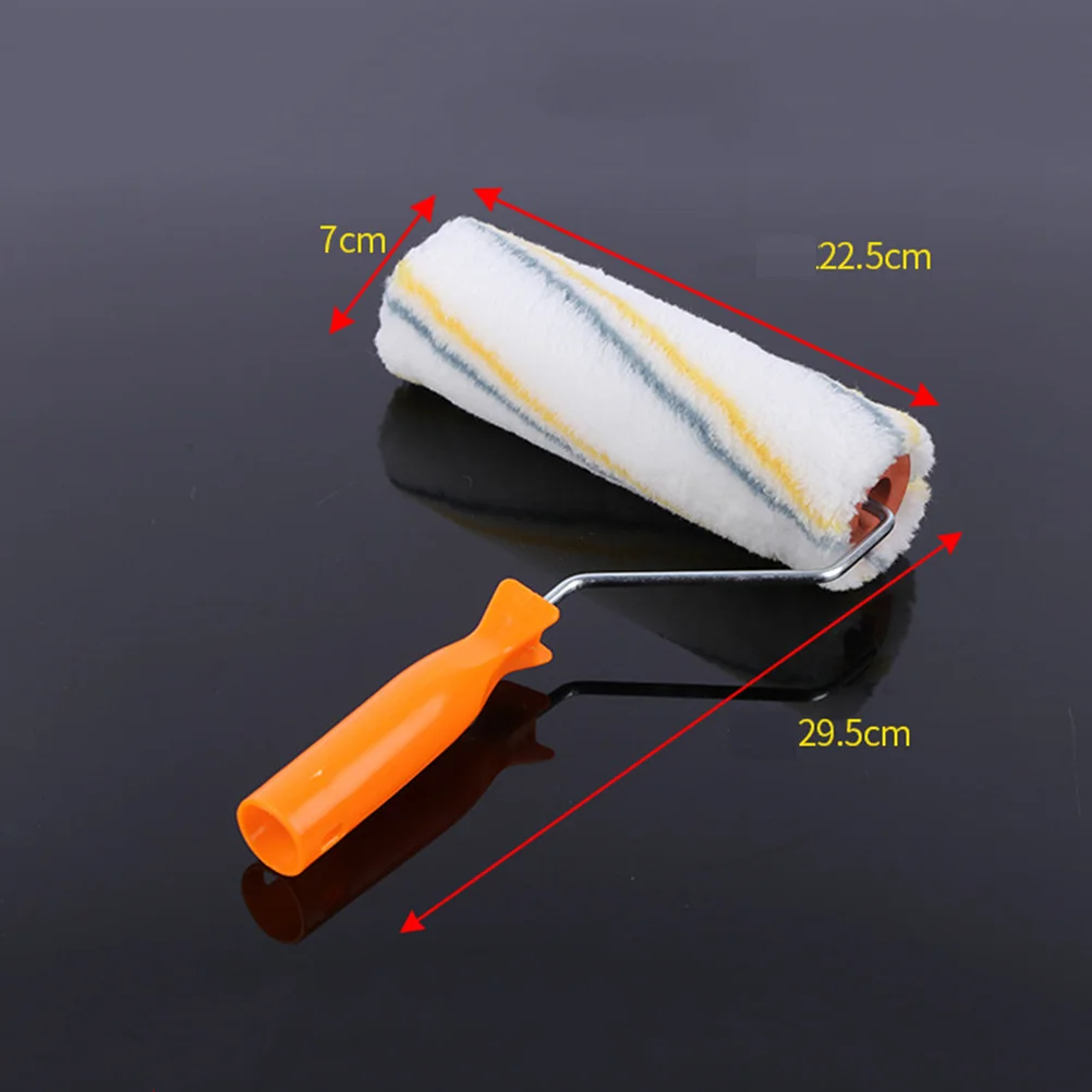 

2Pcs Paint Roller Brush Covers Washable Shed Resistant Lint Free Smooth Finish for Walls Ceilings Oil Paint Roller Brush