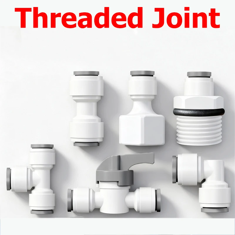 1/5pcs Hose Pope Straight RO Right Angle Elbow RO Water Fitting Male Female Thread Connector Filter Reverse Osmosis Parts