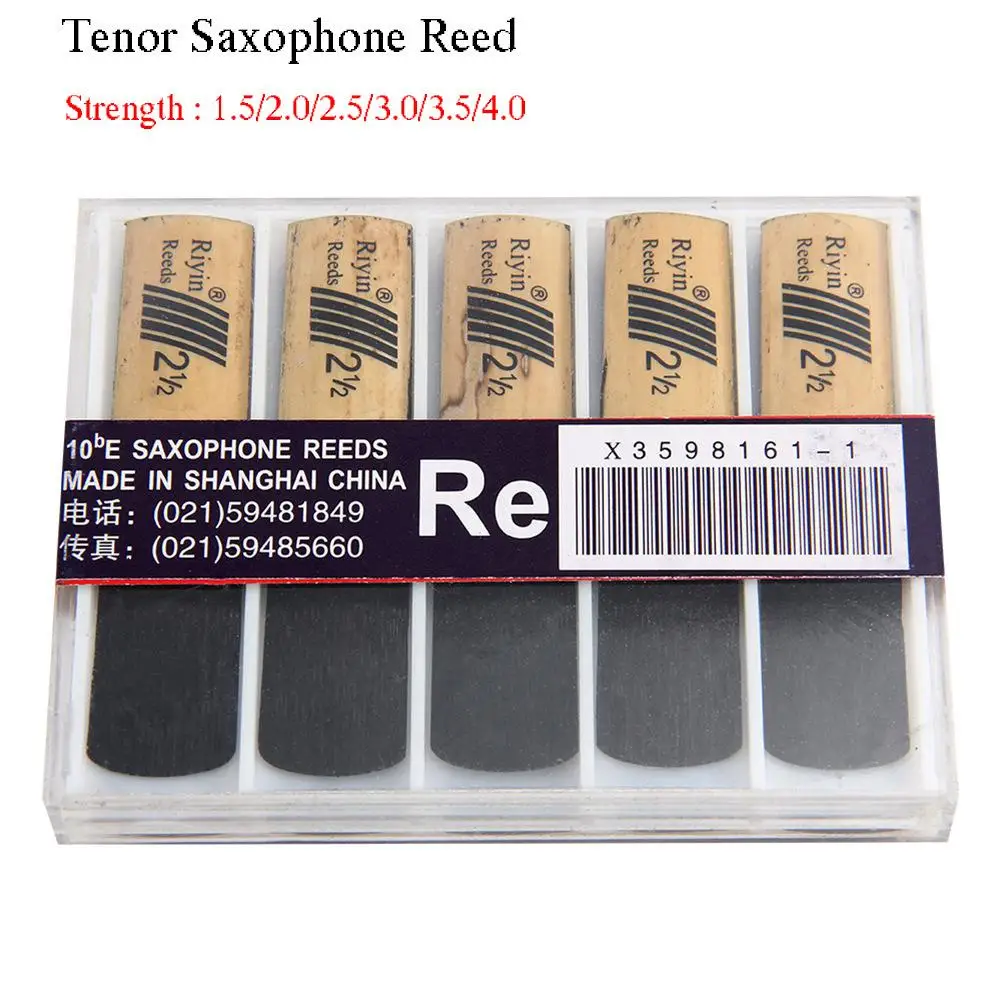 10Pcs Tenor Saxophone Reed Hardness 1.5 2.0 2.5 3.0 3.5 4.0 Sax Reeds Musical Instrument Accessories