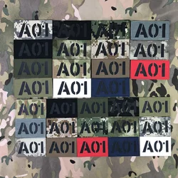Custom Laser Cutting IR IFF Infrared Reflection Patch Radio Call Sign Name Tapes Black Letters Morale Tactics Military Airsoft