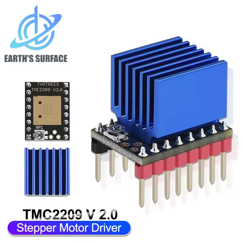 

3D Printer Accessories for TMC2209 V2.0 Stepper Motor Driver Stepstick 2.5A UART Ultra Quiet Drive Module MKS Robin Nano Tinybee