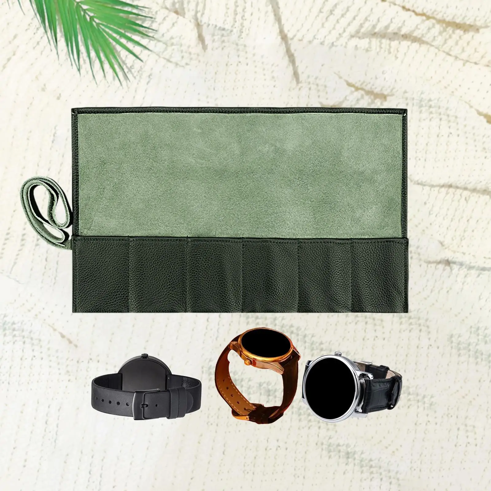 

Чехол для часов из искусственной кожи на 6 часов для мужчин и женщин, портативная сумка для хранения часов