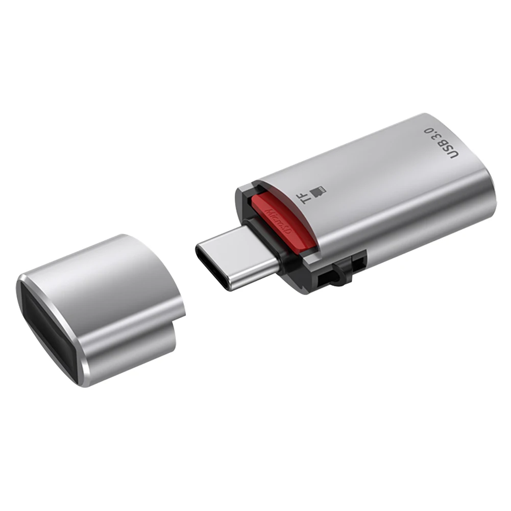 2-in-1 Type-C To USB 3.0 OTG Converterfor iPhone 15 5Gbps Speed TF Card USB Drive Card Reader Type-C To USB Adapter Connector