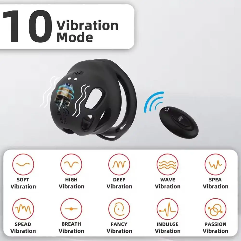 New Male Chastity Cage Wearable Chastity Pants Device with Anal Vibrators Catheter Penis Exercises Bondag Adult BDSM Sex Toys view 2