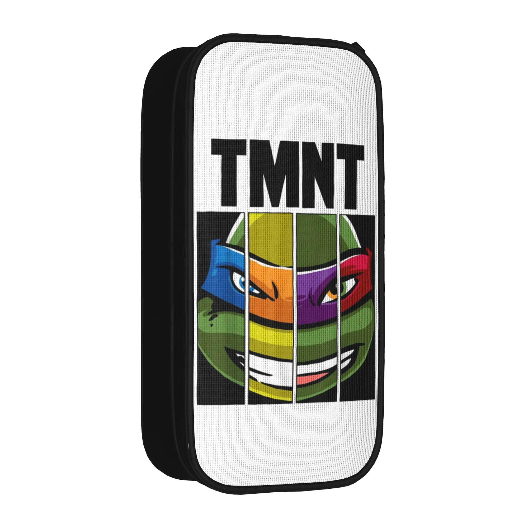 Fashion Cute TMNT T-Turtles Face Mashup  Pencil Case Pencilcases Pen Box Big Capacity Bags Students School Gifts Stationery