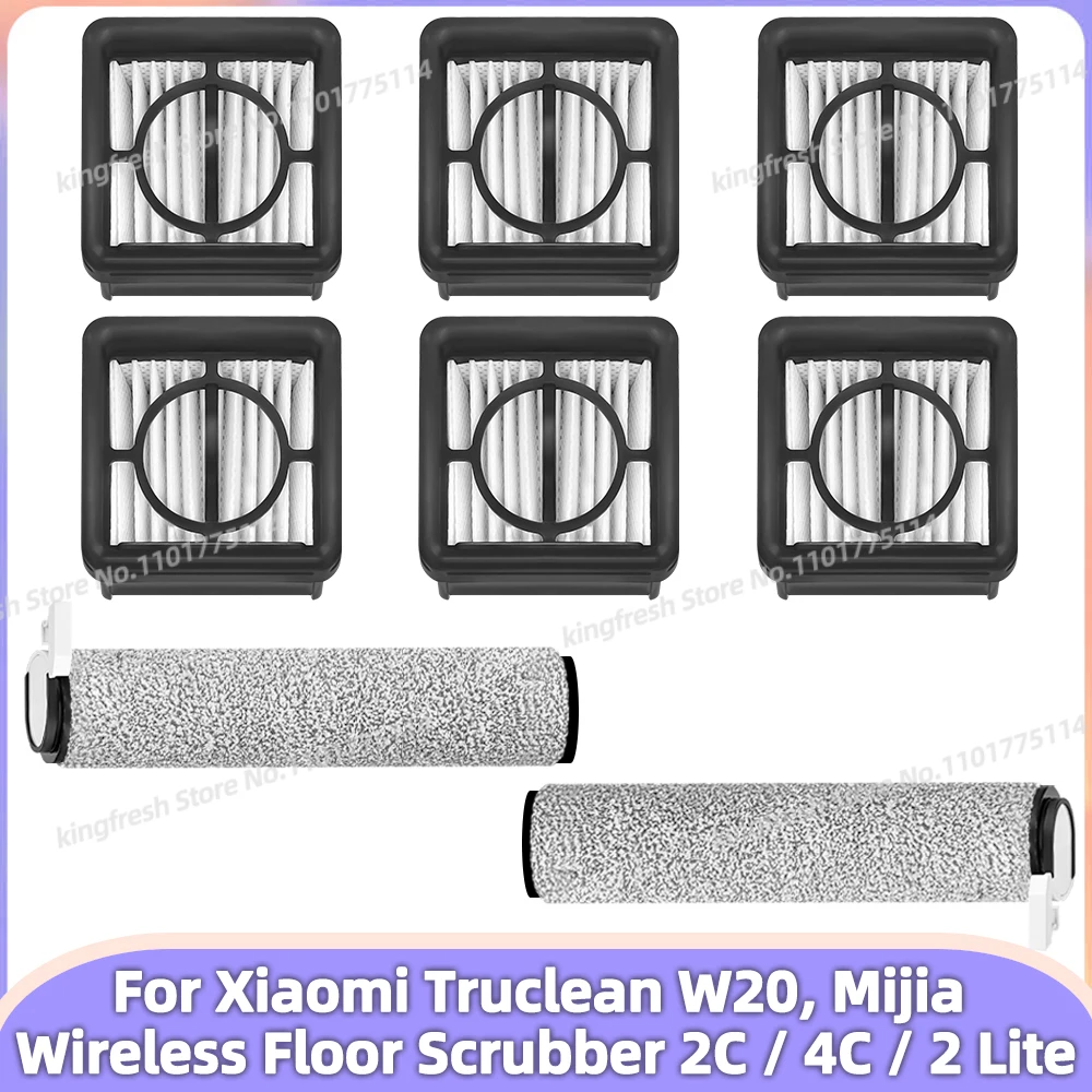 

Подходит для Xiaomi Truclean W20 Mijia Wireless Floor Scrubber 2C / 4C / 2 Lite Запчасти для пылесоса Роликовая щётка Фильтр Аксессуары