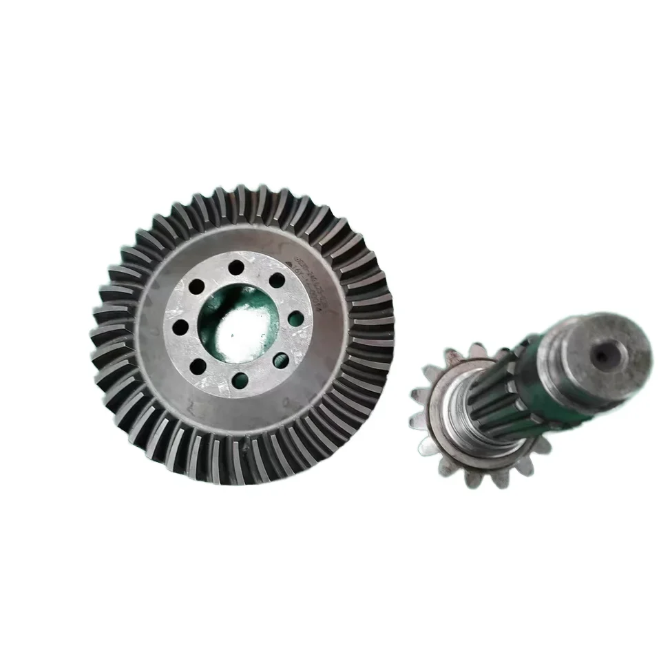 Wholesale Shantui bulldozer SD16 bevel gear and transverse shaft spiral bevel gear 16Y-16-00014  16Y-15-00061