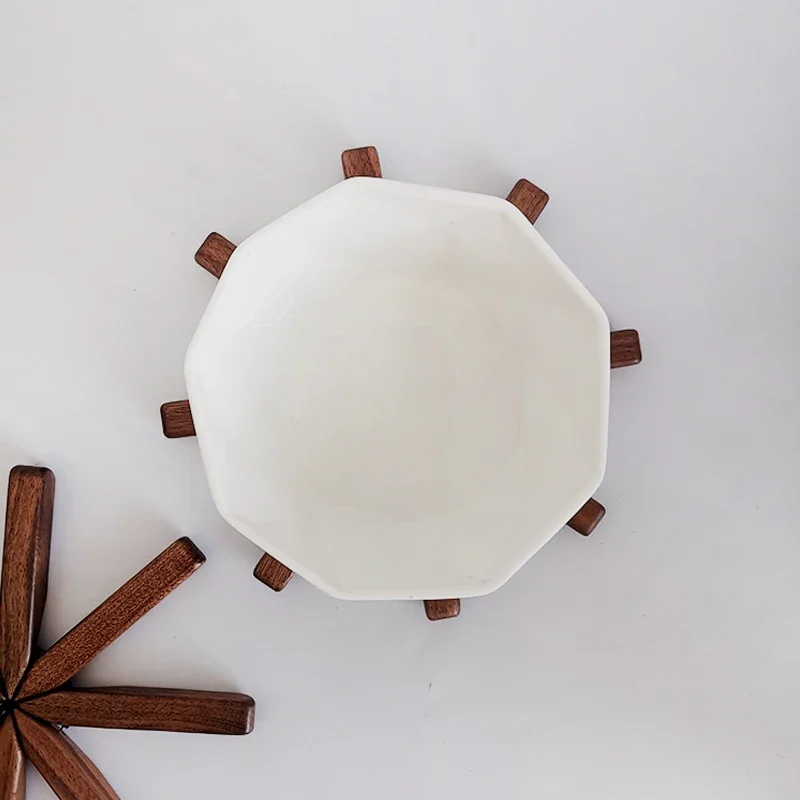 A Tree Insulation Pad Anti-scald And Heat-resistant Solid Wood Table Mat Household Coasters DIY Placemat