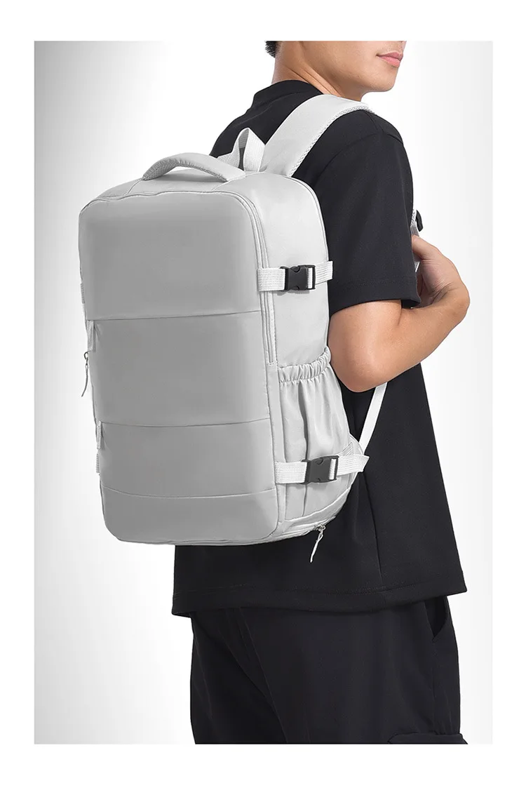 

Дорожная сумка большой вместимости, сумка для ноутбука, спортивный рюкзак для деловых поездок, простой однотонный рюкзак для мужчин и женщин.