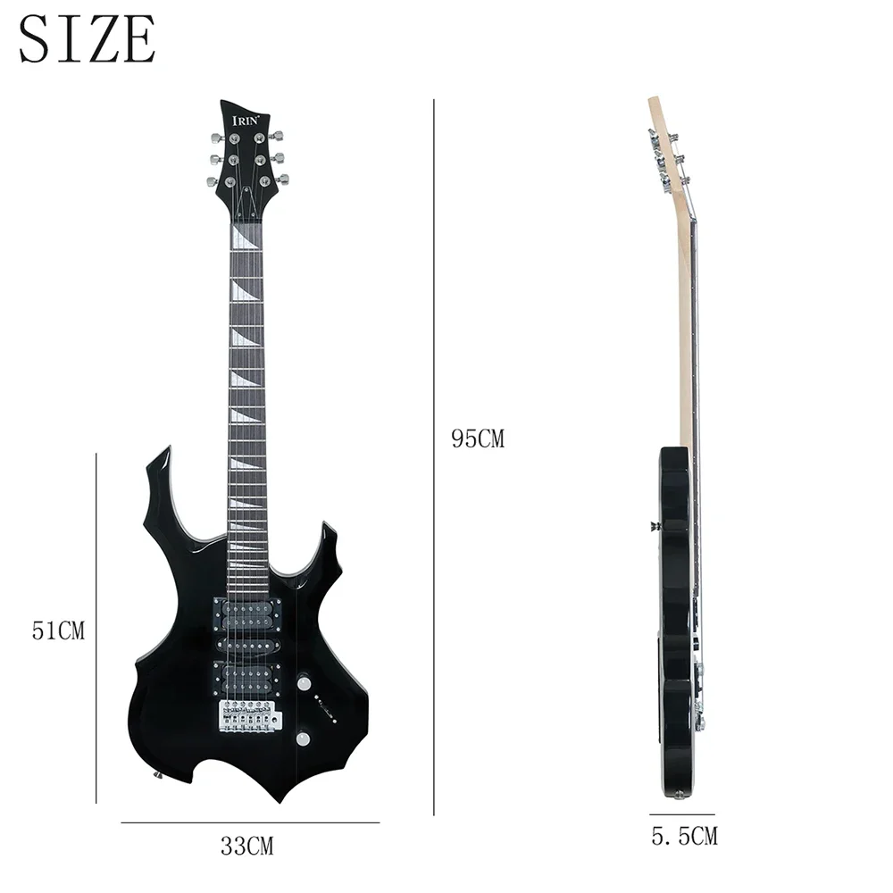 IRIN 6 Strings Electric Guitar 24 Frets Maple Body  Neck Electric Guitar Guitarra With Bag Amp Picks Guitar Parts & Accessory