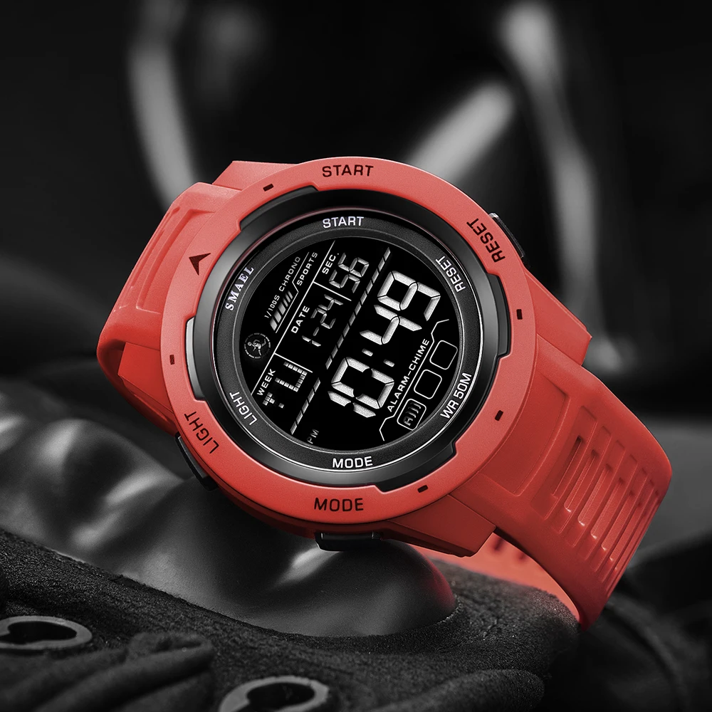 SMAEL 8105 Men's Digital Sport Watch - 50M Waterproof LED Backlight Alarm Stopwatch Chronograph Shock Resistant - view 6