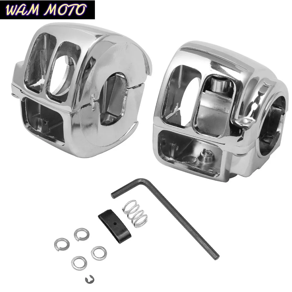 Motorcycle Aluminum Handlebar Switch Housing Cover For Harley Sportster Dyna Softail V-Rod 2002-2010