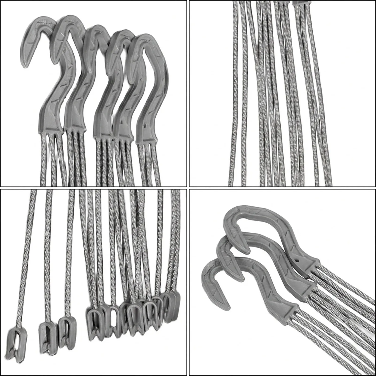 36cm Plastic Hook for Flower Pots White Multipurpose Hangers Suitable for Small to Medium Pots Set of 20  36cm