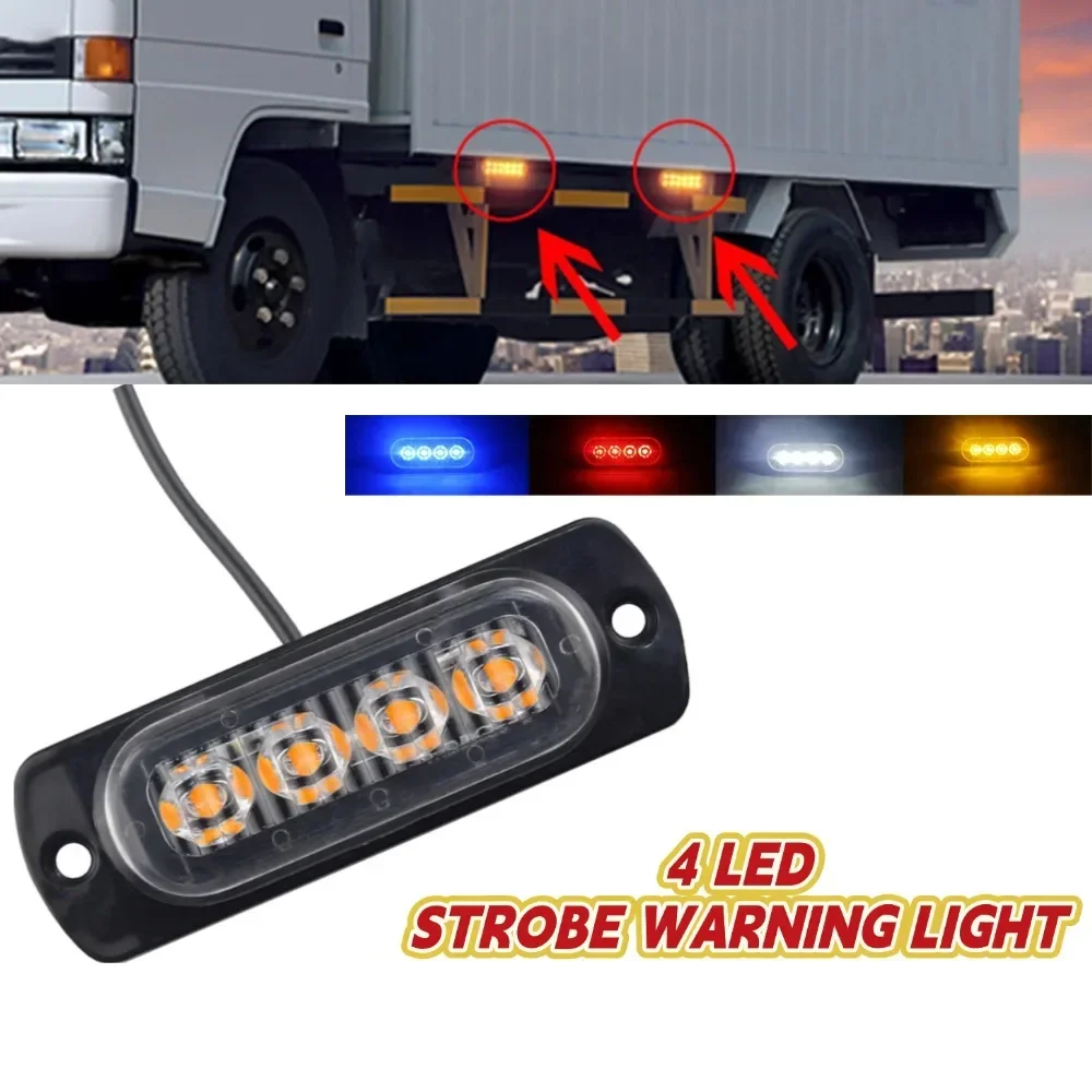 

Светодиодный стробоскоп Решетка Сигнальная лампа Световая панель Грузовик Автомобильный маяк Лампа Светофор Белый, Желтый, Красный, Синий Светодиодный боковой фонарь