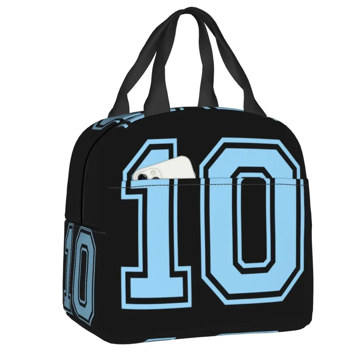 Custom  10 Ten Maradonas Lunch Bag Men Women Cooler Thermal Insulated  Boxes for Student School