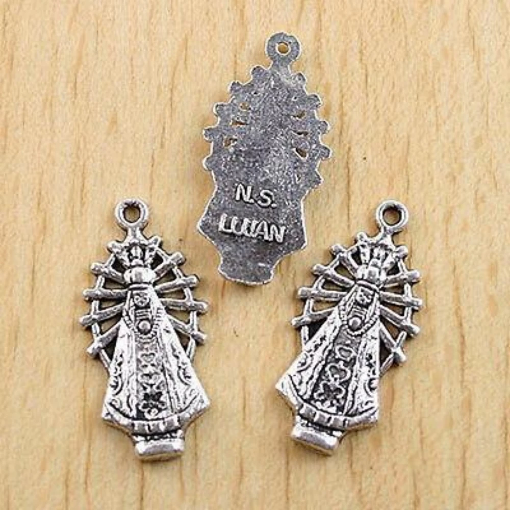 

10PCS 29x14.3mm Tibetan Silver religious NTRA SRA DEL CHARMS H0562