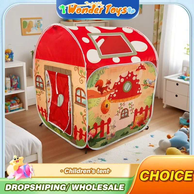 Kinderzelte Baby Spielplatz Kinder Kind Zelt Indoor Outdoor Spiele Spielhaus Camping Pilz Häuser Hütte Spielzeug für Jungen Mädchen