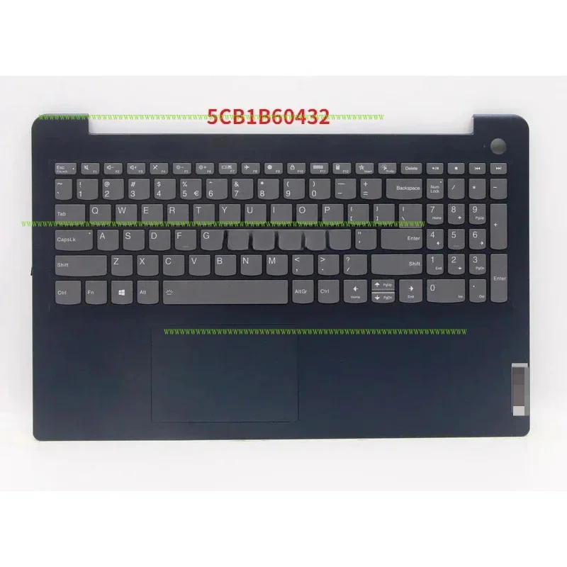 

F New for Lenovo ideapad 3-15ITL6 fingerprin Blue backlit palm keyboard 5CB1B69094 5CB1B60432