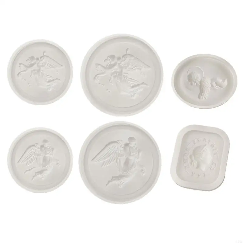 G5GC Artistic Angel Designed Crafting Silicone Mold Multipurpose Tray Silicone Mold Chic Relief Tray Ornament Mold