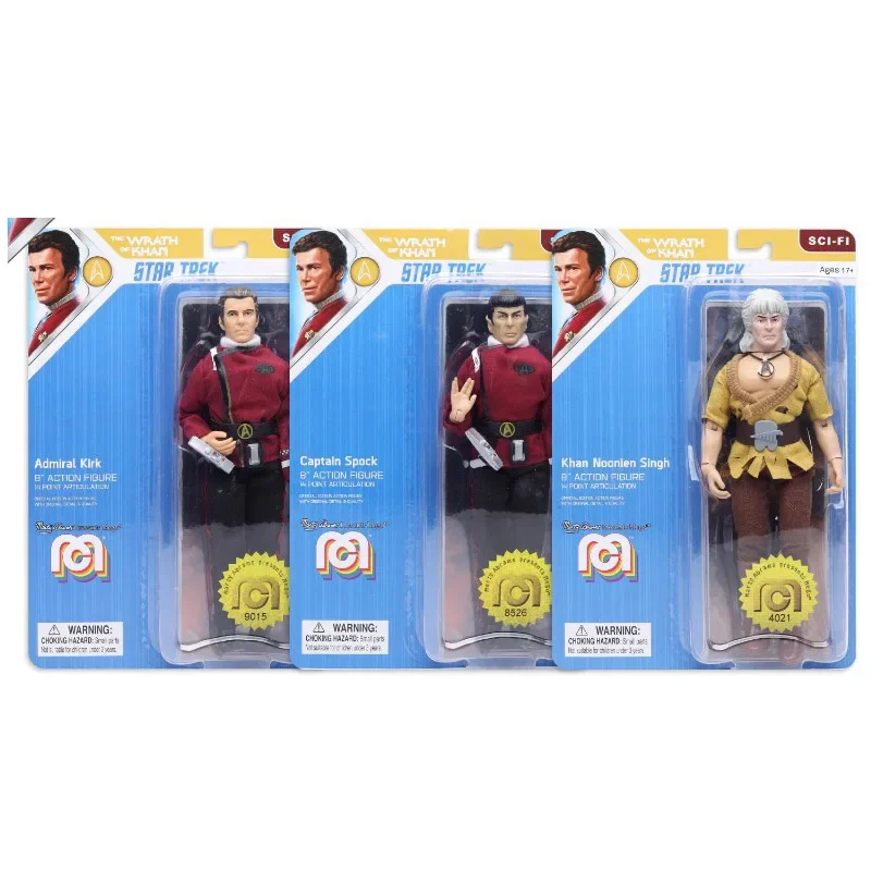 

In Stock 8-inch Action Figure Wrath of Khan Spock Star and Trek Movie Retro Classic Series Children's Toys Gifts