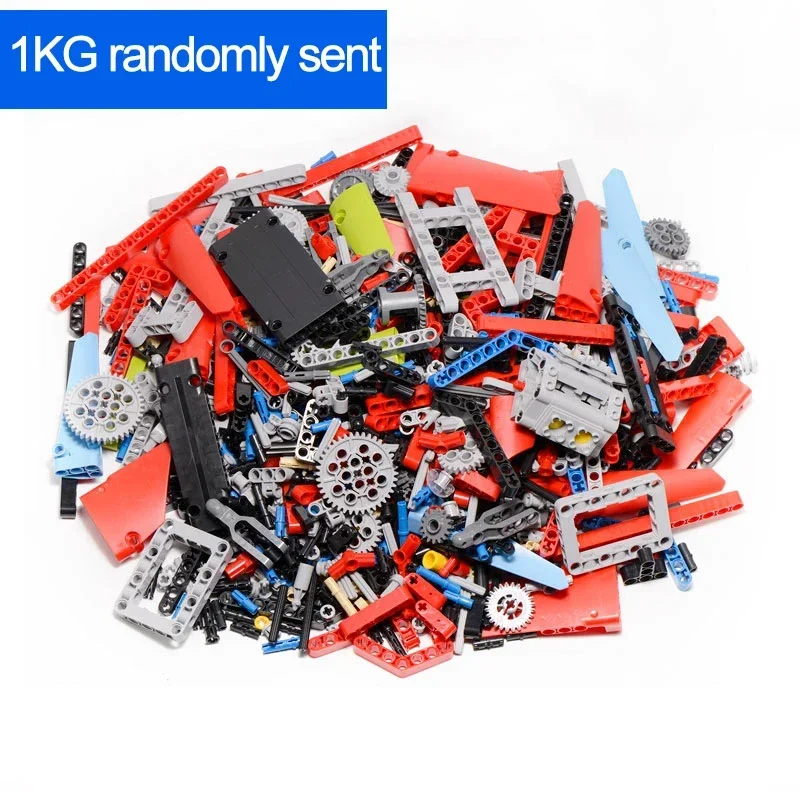 1 kg monteren technische onderdelen accessoires connector bezaaid balk meerdere maten technologie onderdelen bouwstenen speelgoed voor kinderen - afbeelding 1