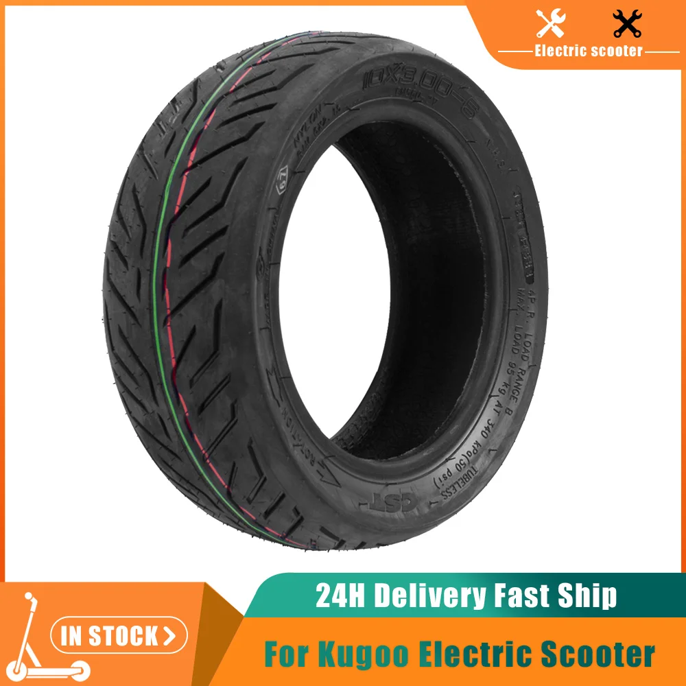 

Бескамерная шина 10x3.00-6 CST для электрического скутера Kugoo M4 Pro Zero 11X Kaabo Wolf 10-дюймовая городская дорога вакуумная шина 10x3 дюйма