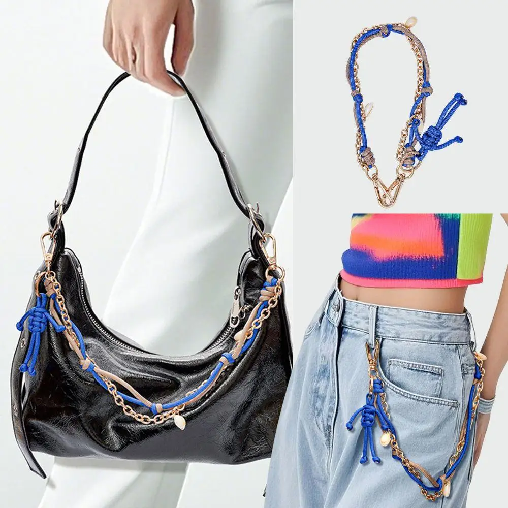 

Y2K Braided Rope Bag Pendant Bag Charms Personality Pant Hanging Chains Korean Bag Pendant Couple Gifts Bag Hanging Decoration